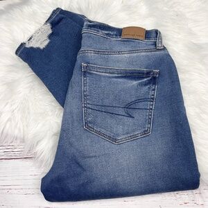 👖|•AMERICAN EAGLE•| Soft Knit Mom Jean High Waist Size 6👖